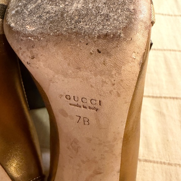 Gucci Gold Women's Heels size 7 - Picture 7 of 7